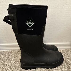 Muck Chore Classic XF Black Waterproof Pull On Boots Men’s Size 12